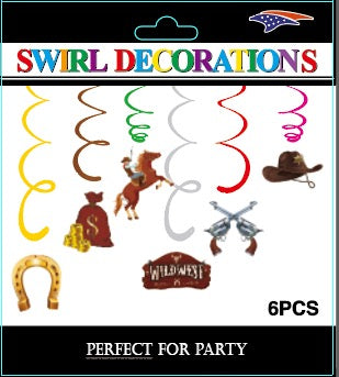 Western Hanging Swirls