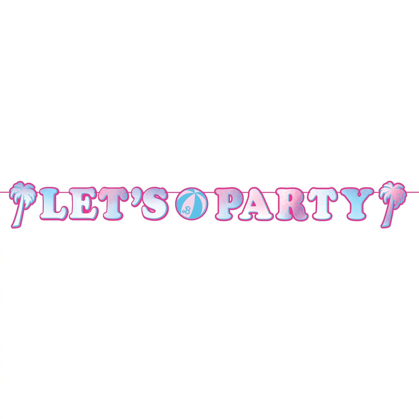 Malibu Barbie Lets Party Banner