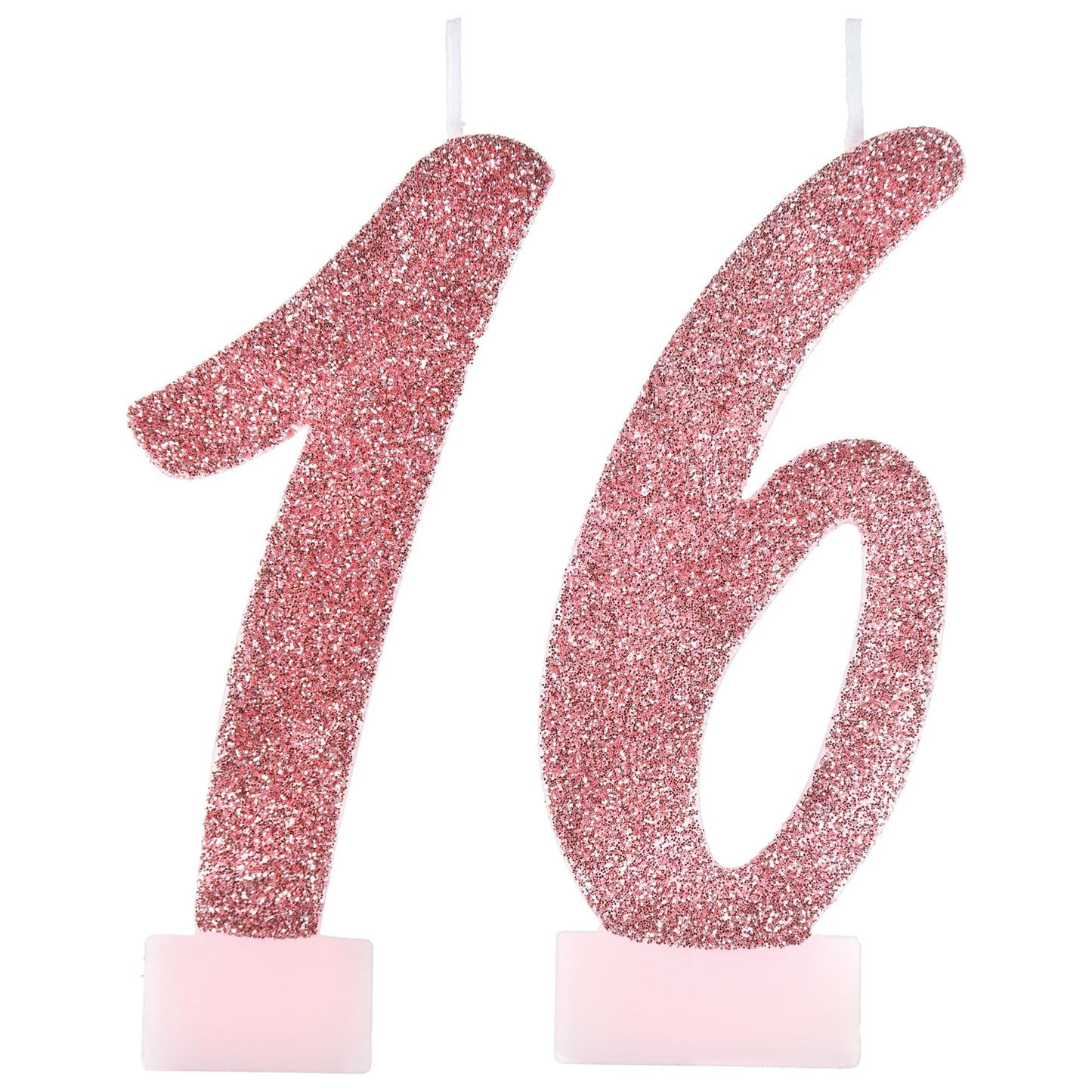 Sweet 16 Glitter Candle Set