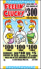 FEELIN CLUCKY PULL TAB 960 TICKETS