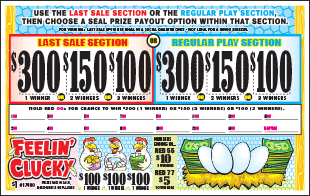 FEELIN CLUCKY PULL TAB 960 TICKETS