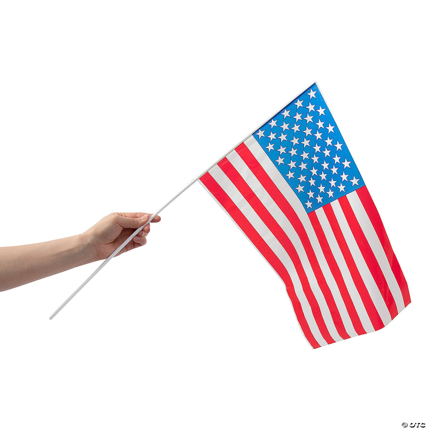 Plastic 11" x 18" American Flags - 12ct.