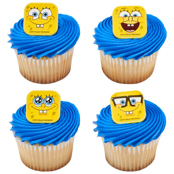 SPONGEBOB CUPCAKE RINGS 12CT