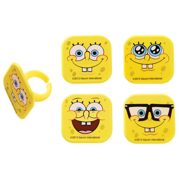 SPONGEBOB CUPCAKE RINGS 12CT