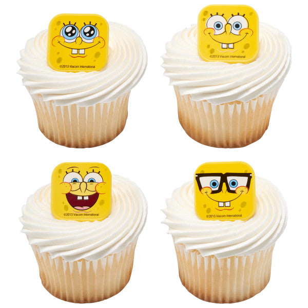 SPONGEBOB CUPCAKE RINGS 12CT