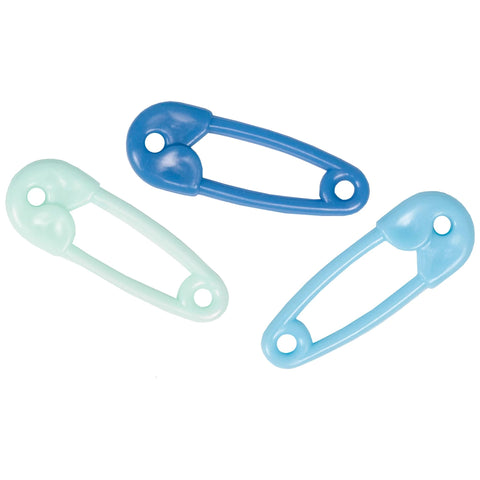 Safety Pin Favors - Blue Multicolor