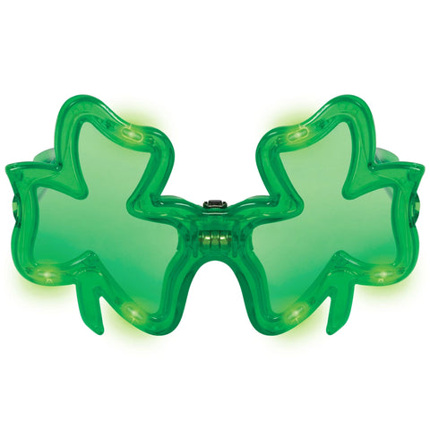 St. Patrick's Day Light-Up Shamrock Glasses