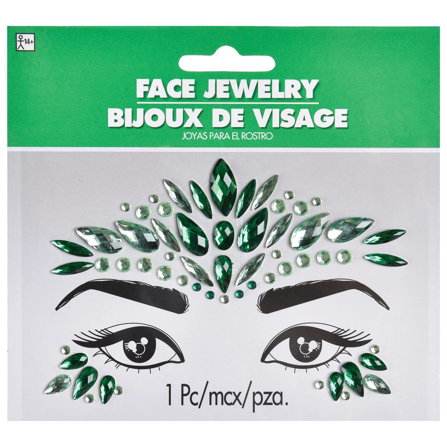 Green Face Jewels