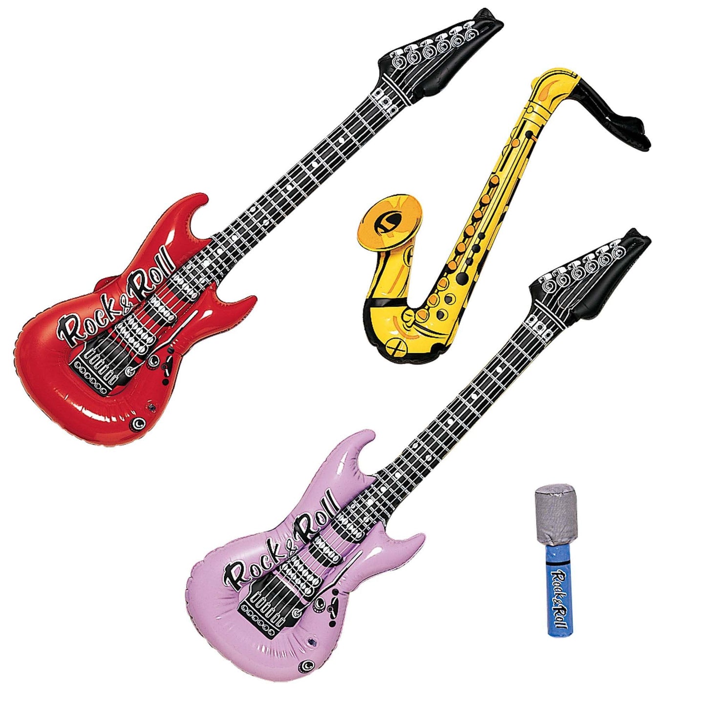 Jukebox Rock Inflatable Instrument Assortment
