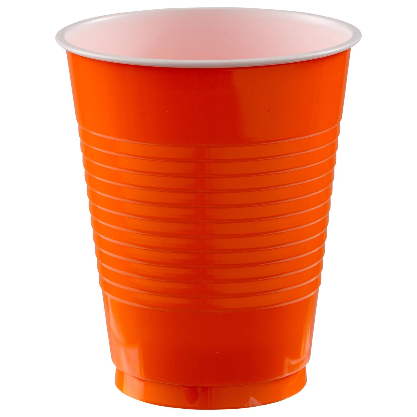 PLASTIC CUPS - ORANGE PEEL   18OZ   20 COUNT