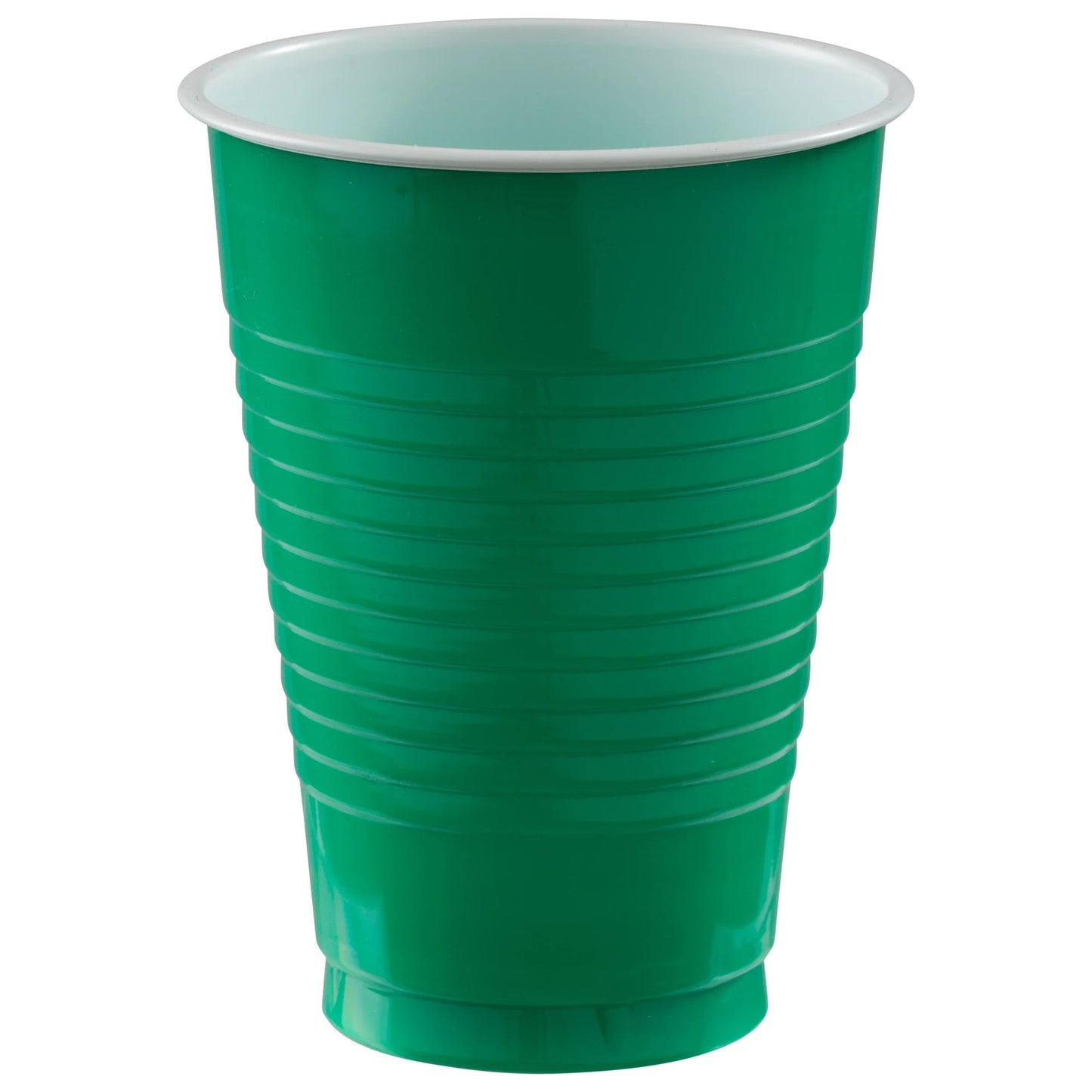 Festive Green 12oz. Plastic Cups - 20ct.