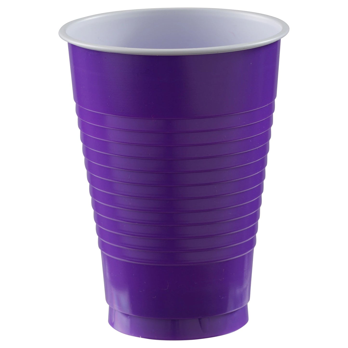 PLASTIC CUPS - NEW PURPLE   12OZ   20 COUNT