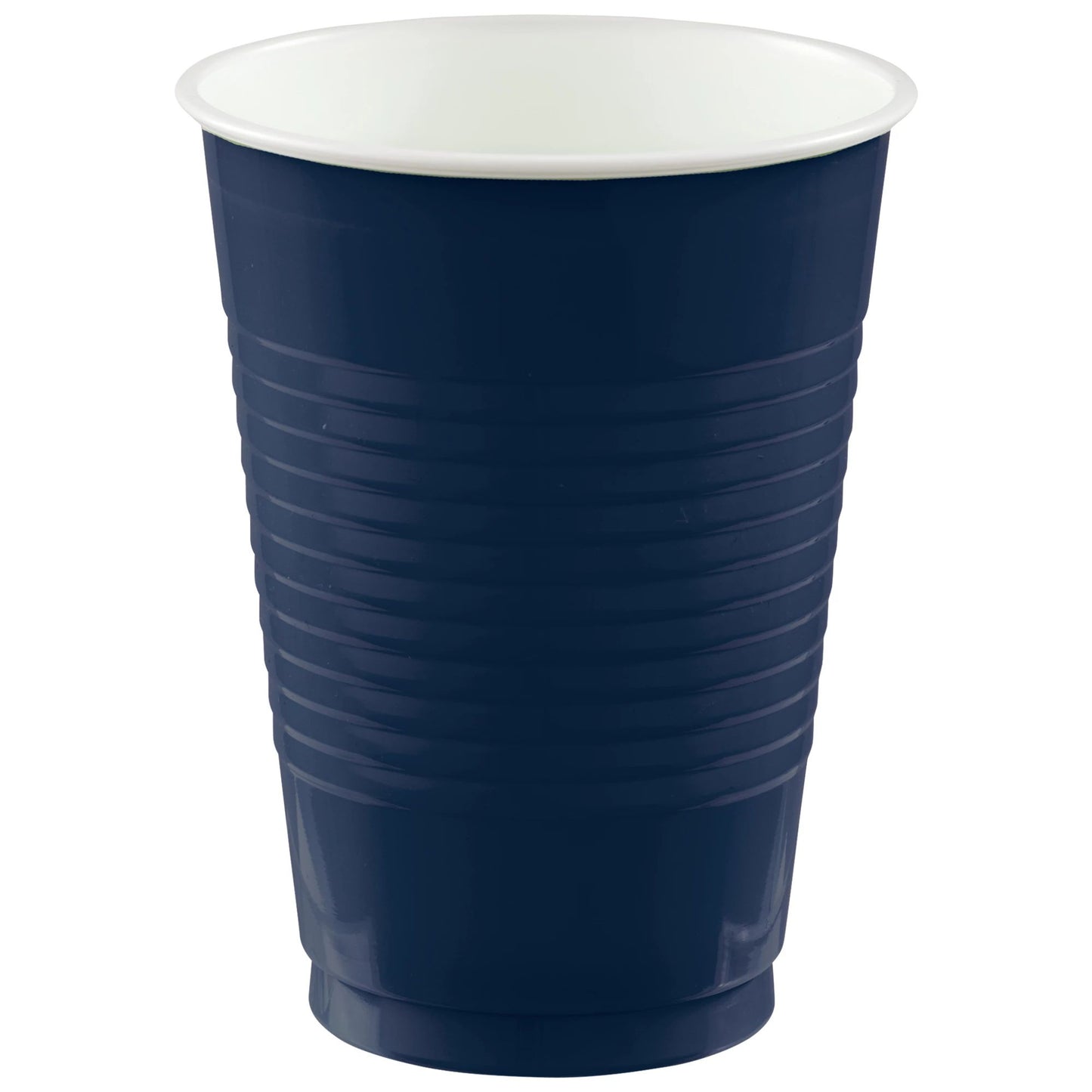 PLASTIC CUPS - TRUE NAVY    12OZ   20 COUNT