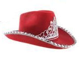 Red Cowgirl Princess Hat