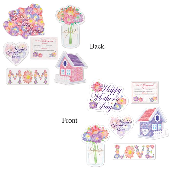 Mother's Day Cutouts - 6pcs.