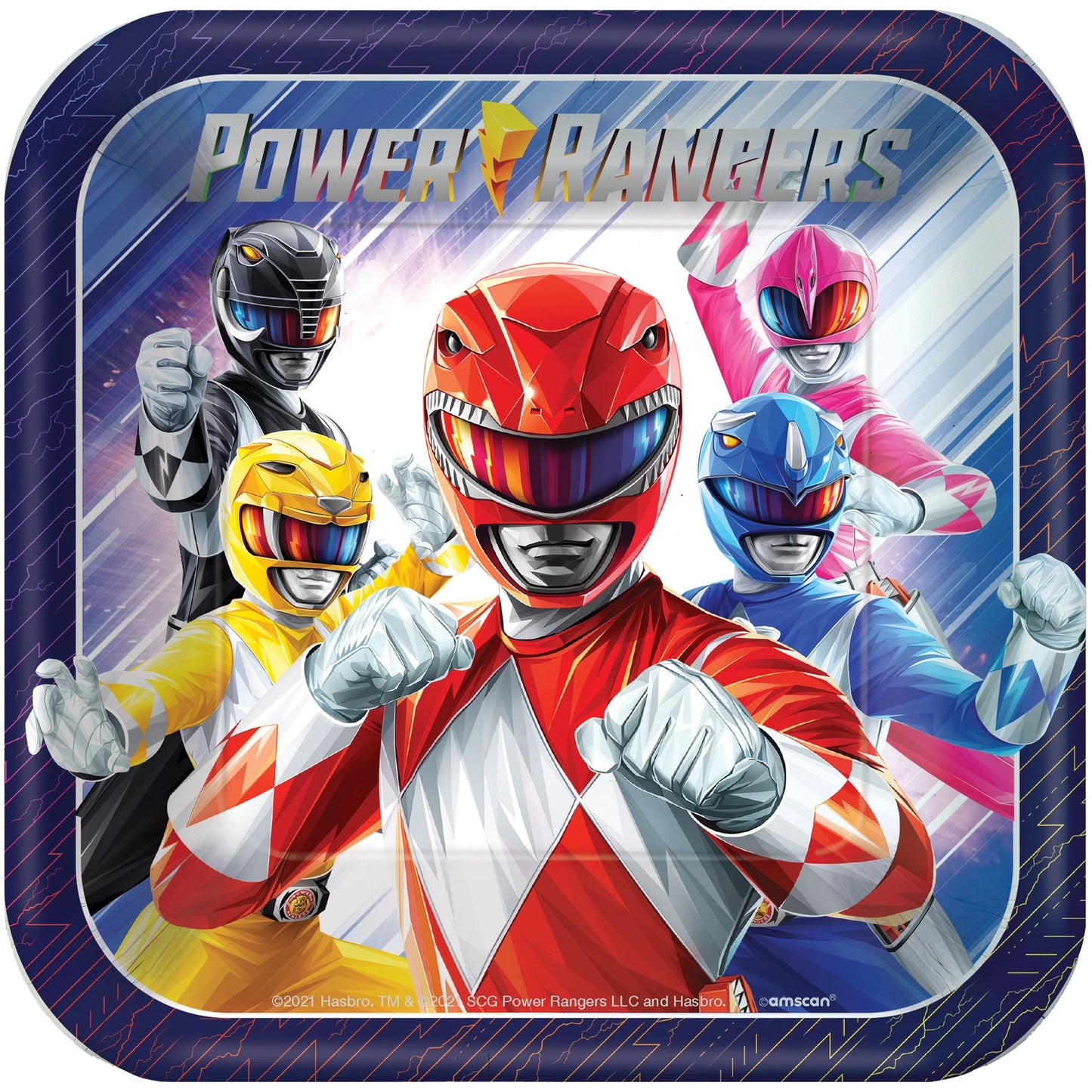 Power Rangers Classic 7" Plates