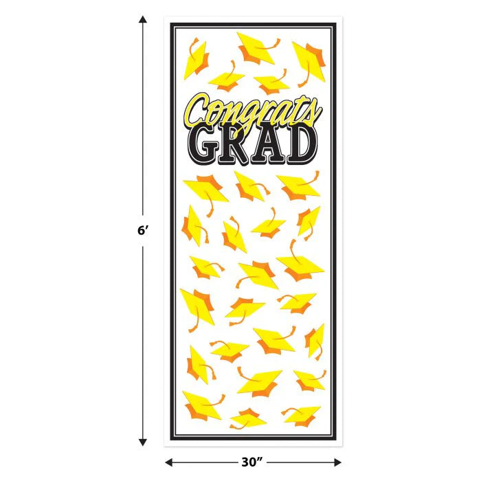Yellow Congrats Grad Door Cover