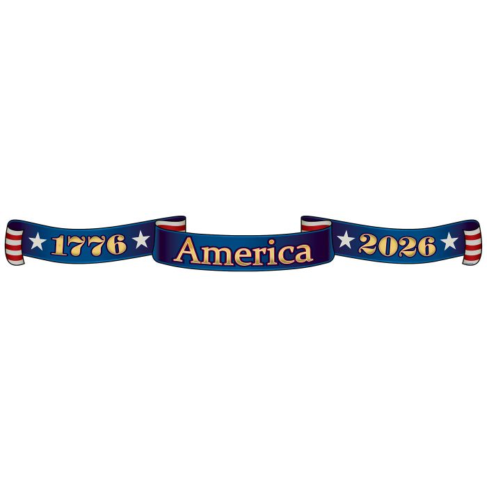 Semiquincentennial Streamer - 4¼" x 3' 1¼"