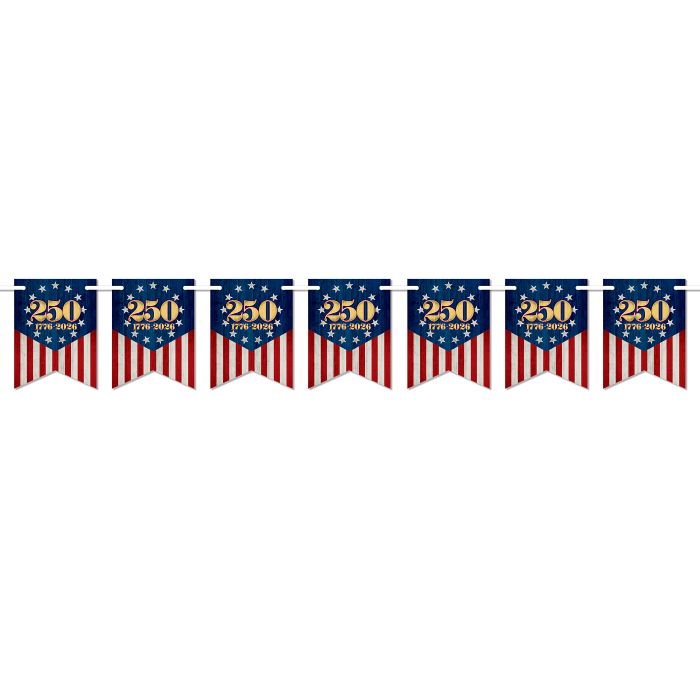 Semiquincentennial Flag Streamer - 6" x 5' 6"