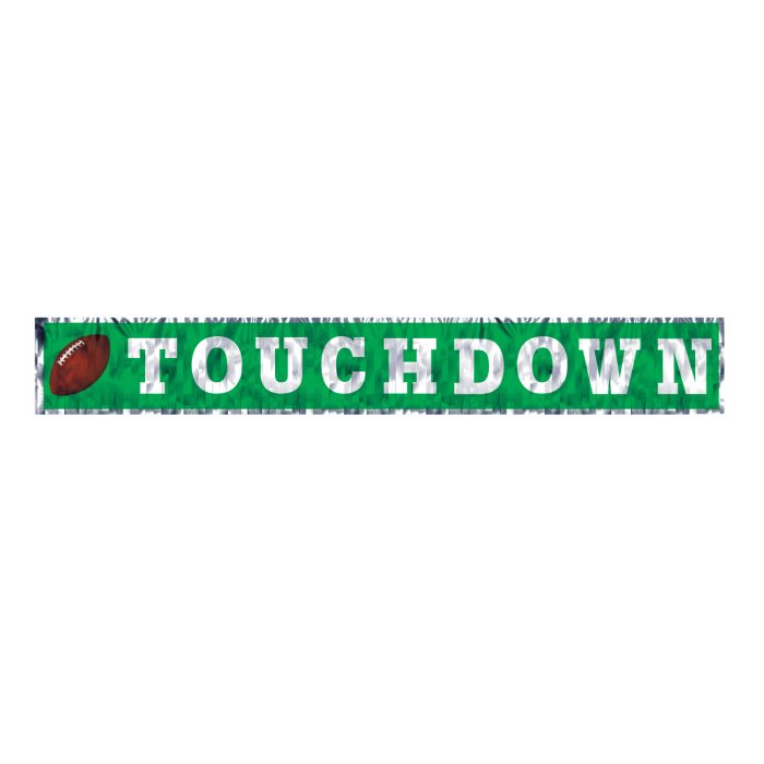 Touchdown Metallic Fringe Banner