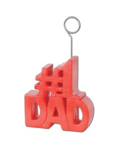 #1 Dad Red Photo Holder