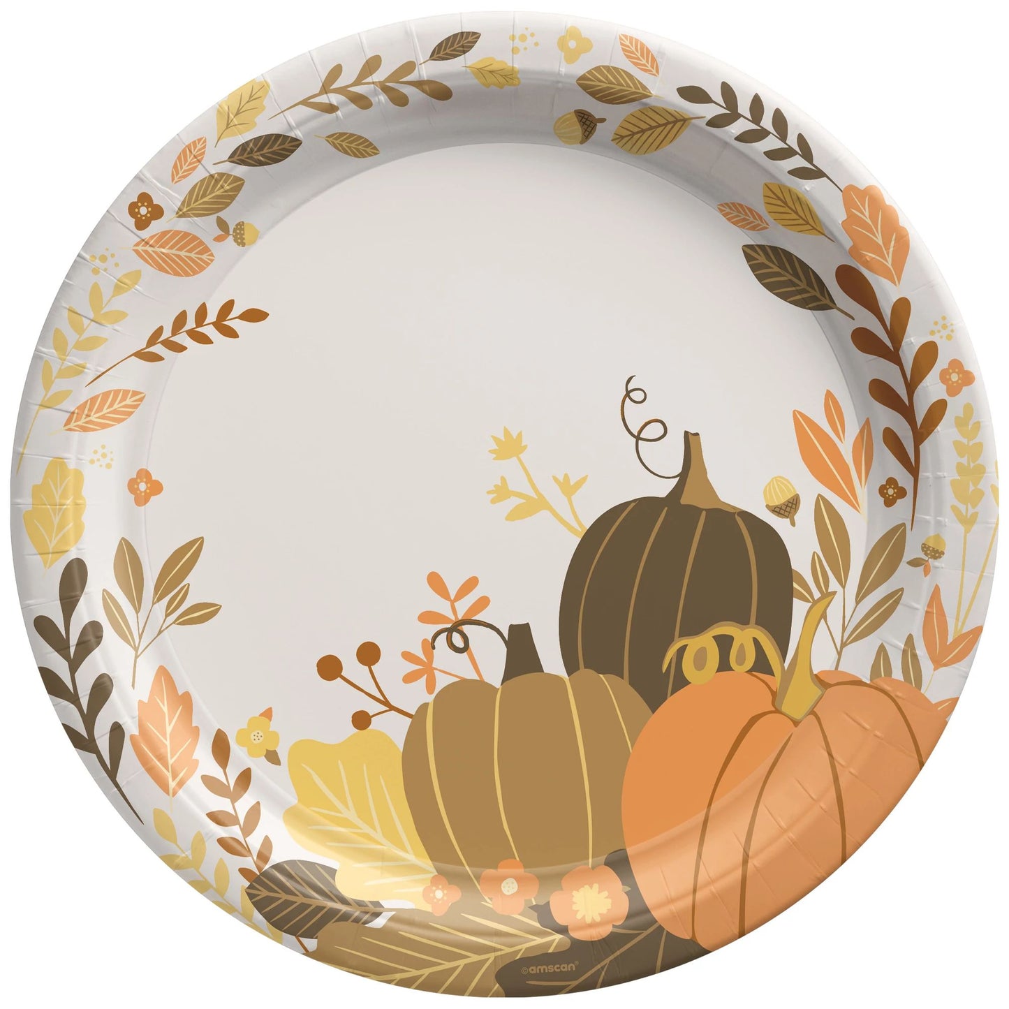 Golden Autumn 10 1/2" Round Plates