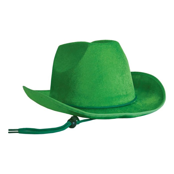 Green Velour Cowboy Hat