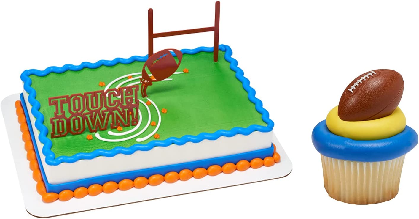 FOOTBALL TOUCHDOWN CAKE TOPPER