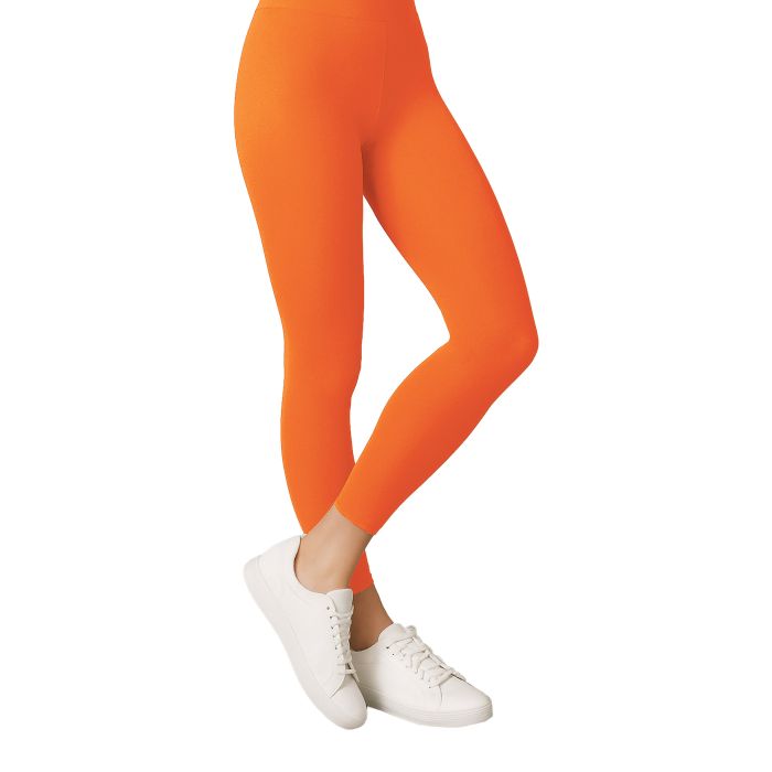 Adult Footless Tights - Orange