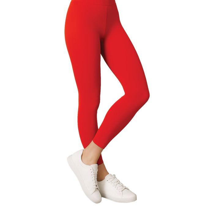 Adult Footless Tights - Red
