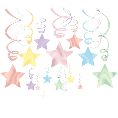 Pastel Star Swirls- Mega Pack
