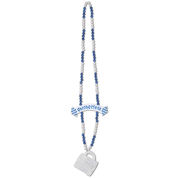 Oktoberfest Beer Mug Beaded Necklace