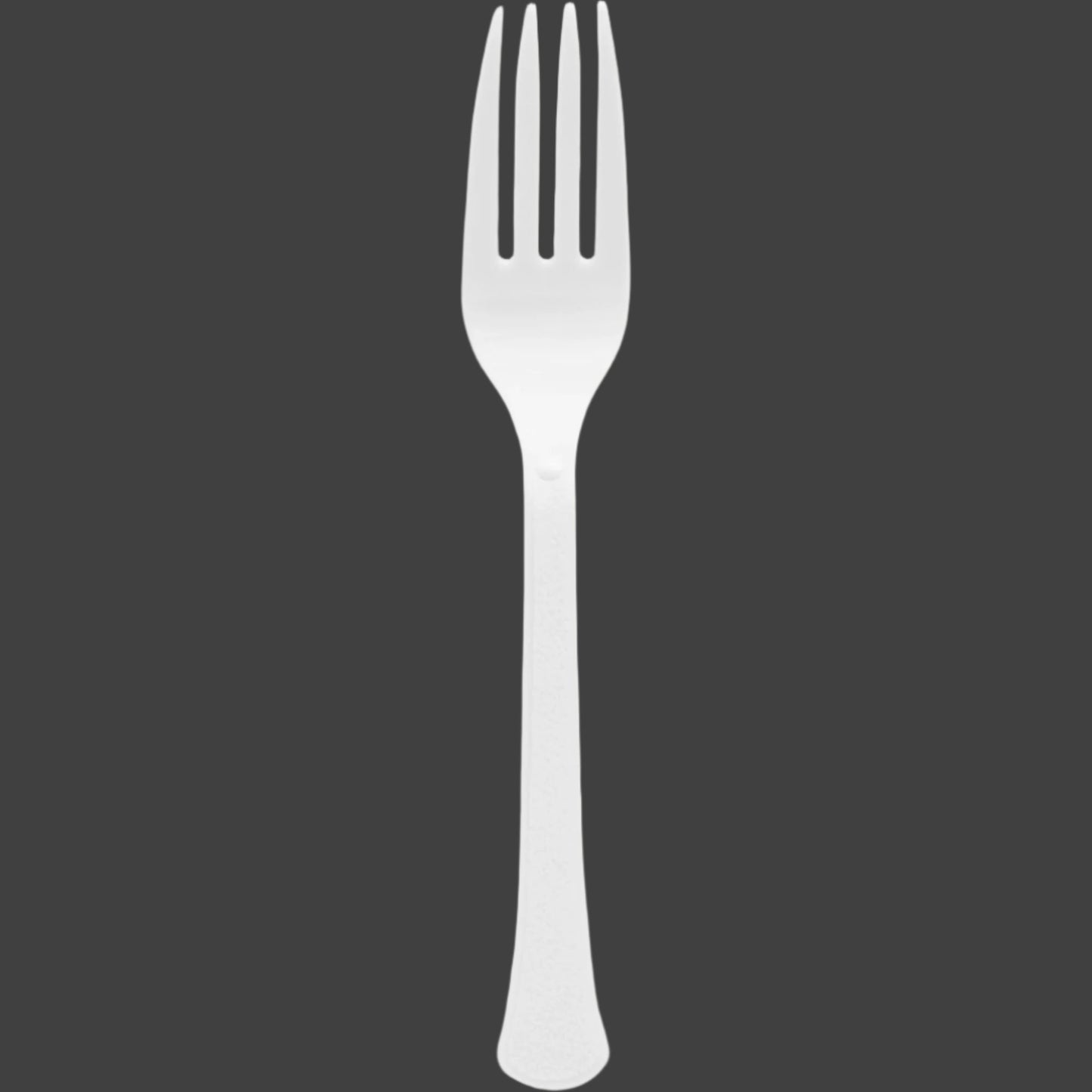 PREMIUM QUALITY FROSTY WHITE PLASTIC FORKS 50PCS