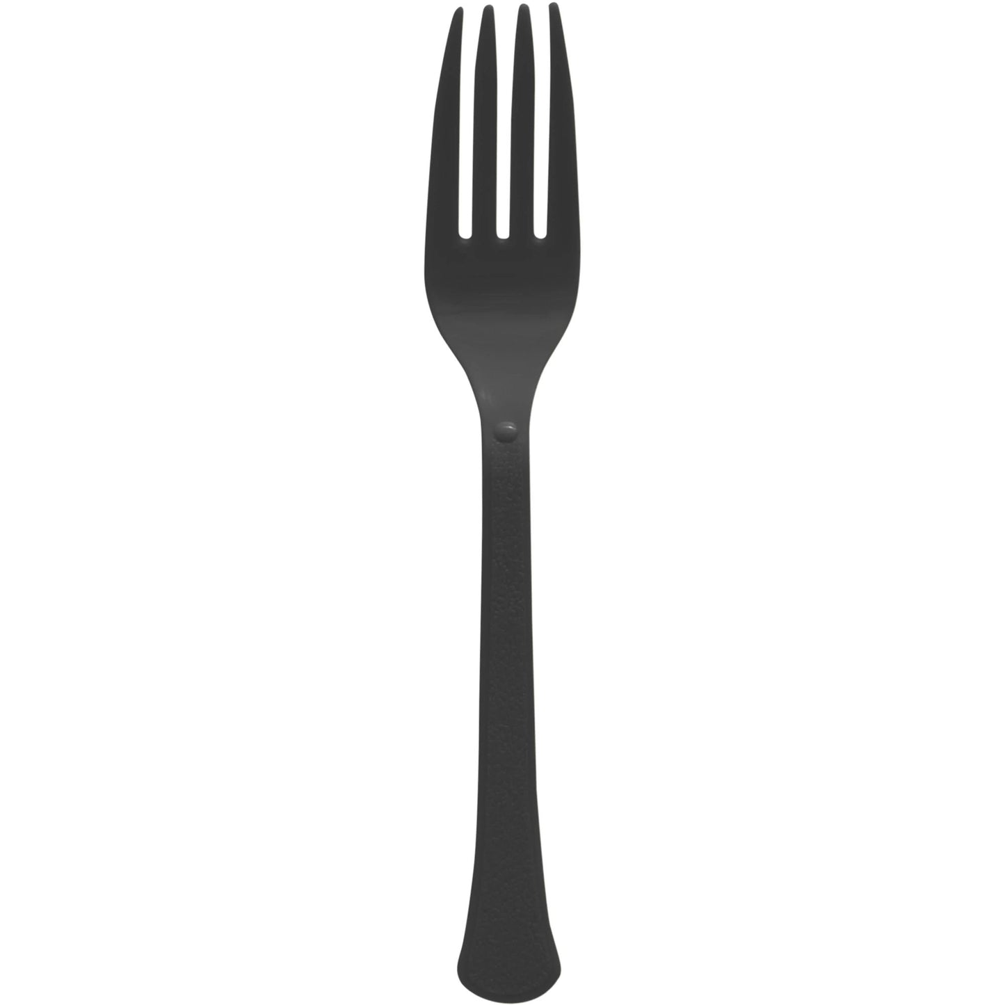 PREMIUM QUALITY BLACK PLASTIC FORKS 50PCS
