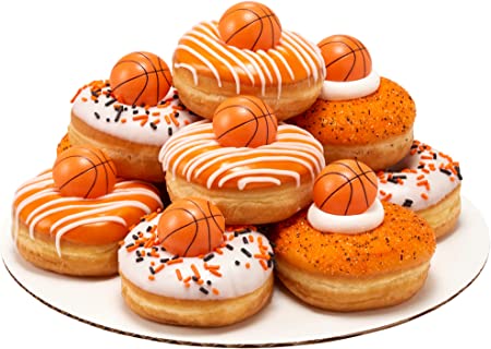 BASKETBALL CUPCAKE RINGS 12CT