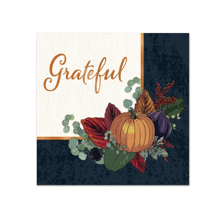 Fall Thanksgiving Beverage Napkins