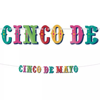Fiesta Cinco de Mayo Letter Banner