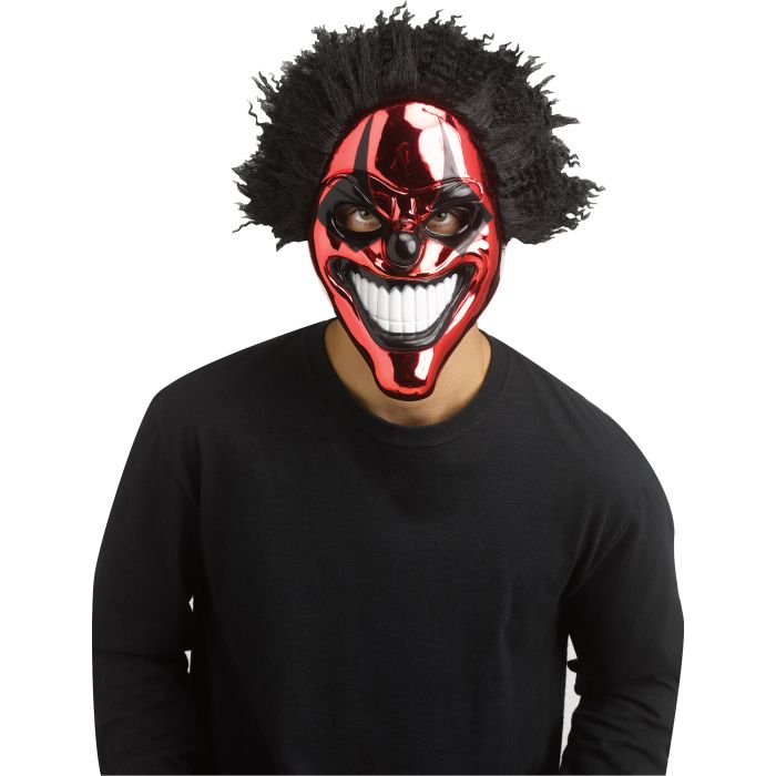 Chrome Evil Clown Mask