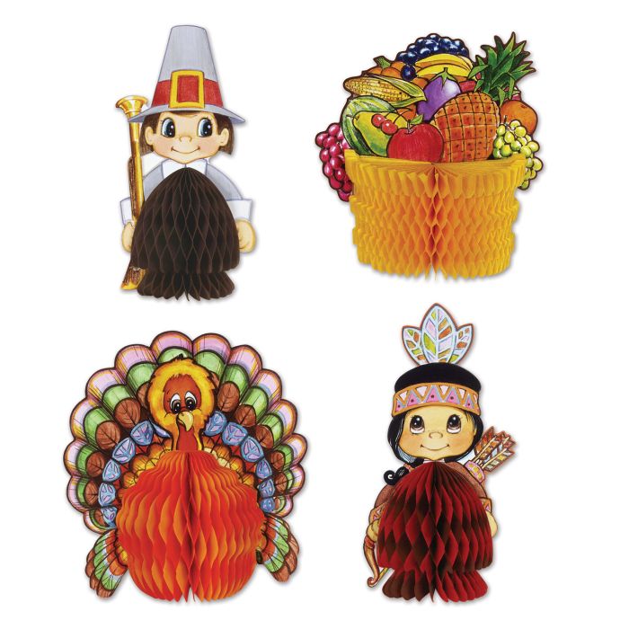 Thanksgiving Mini Centerpieces - 4ct.