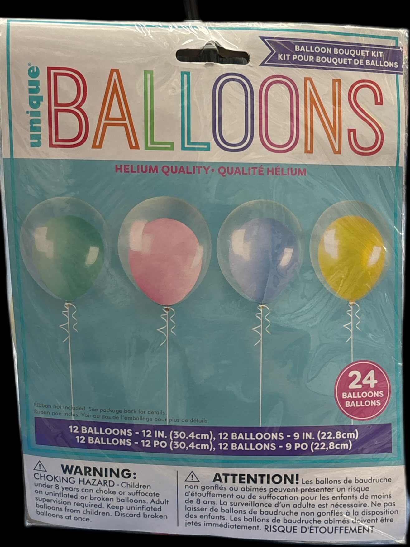 Pastel Stuffed Latex Balloons 24ct