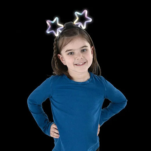 Light Up Neon Star Headband