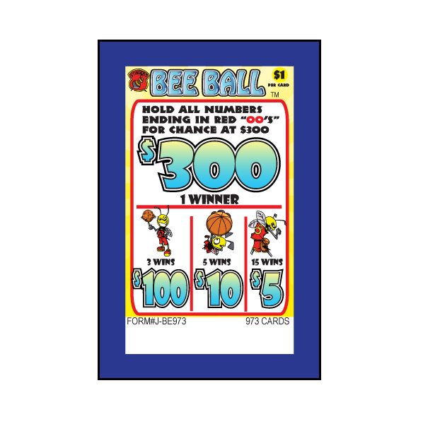 BEE BALL TAB 973 TICKETS