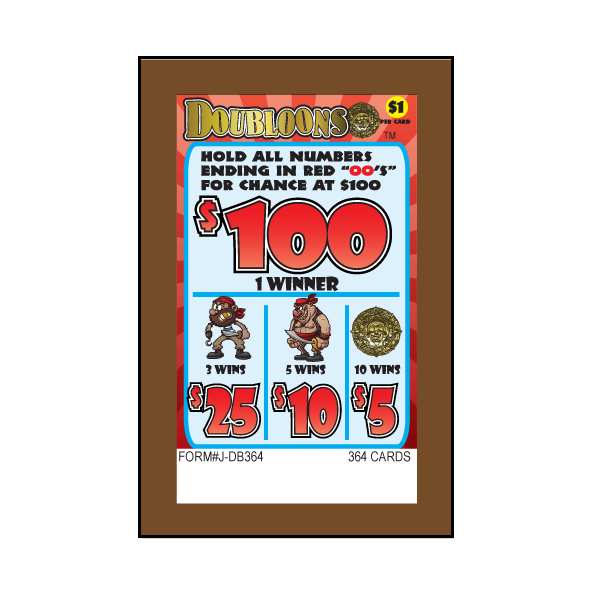 DOUBLOONS PULL TAB 364 TICKETS