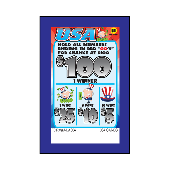 USA PULL TAB 364 TICKETS