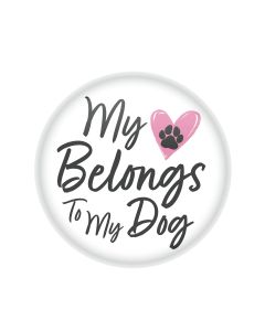 Valentine's Dog Button