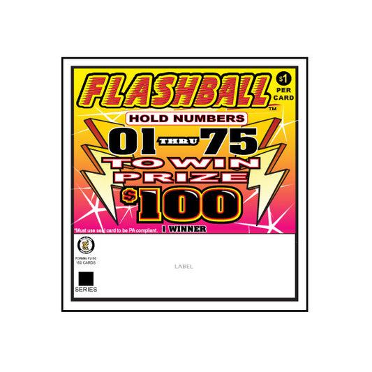 FLASHBALL PULL TAB, 150 TICKETS
