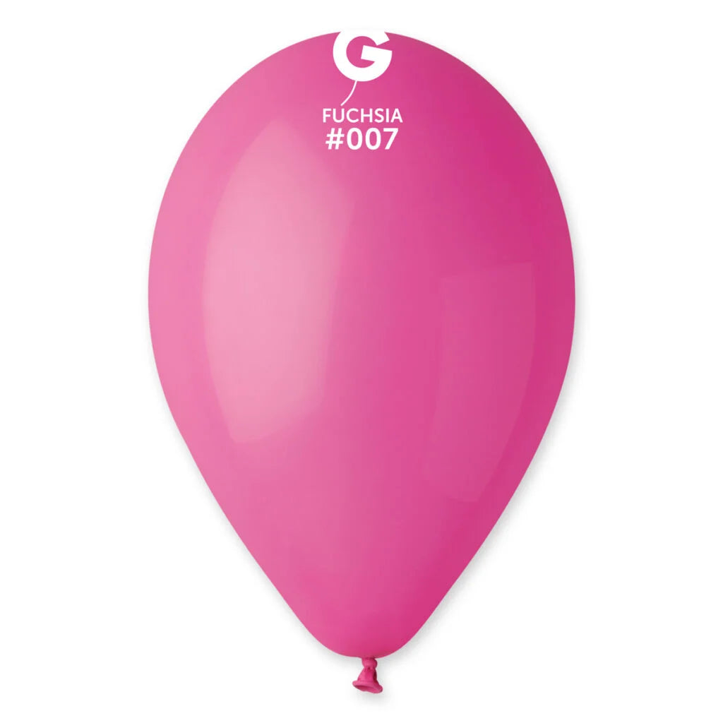 12 Helium Filled Latex Balloons