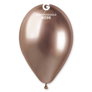 Gemar 12" Shine Rose Gold Latex Balloons