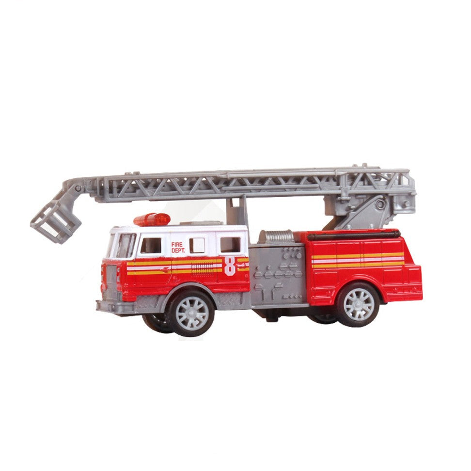 Pull Back Diecast Fire Truck - 5.5"