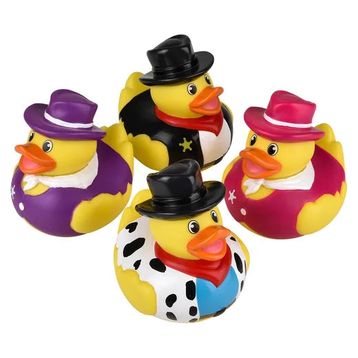 4" Cowboy Rubber Duck